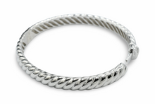 Load image into Gallery viewer, Cable Bangle 925 Plata