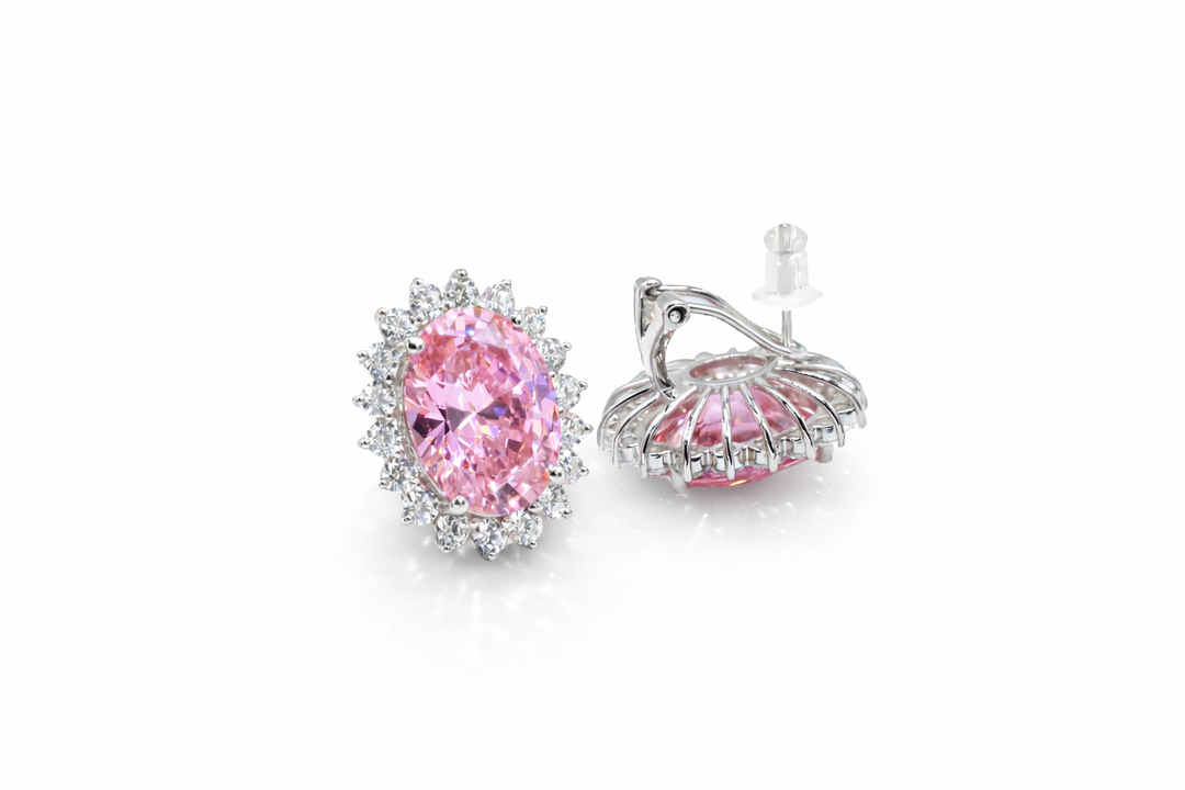 Princess Pink Earrings 925