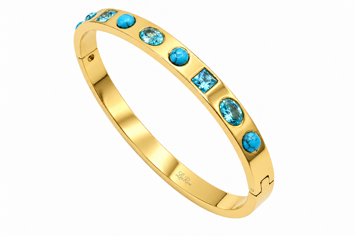 Turquoise / Zirconia Stone Bangle