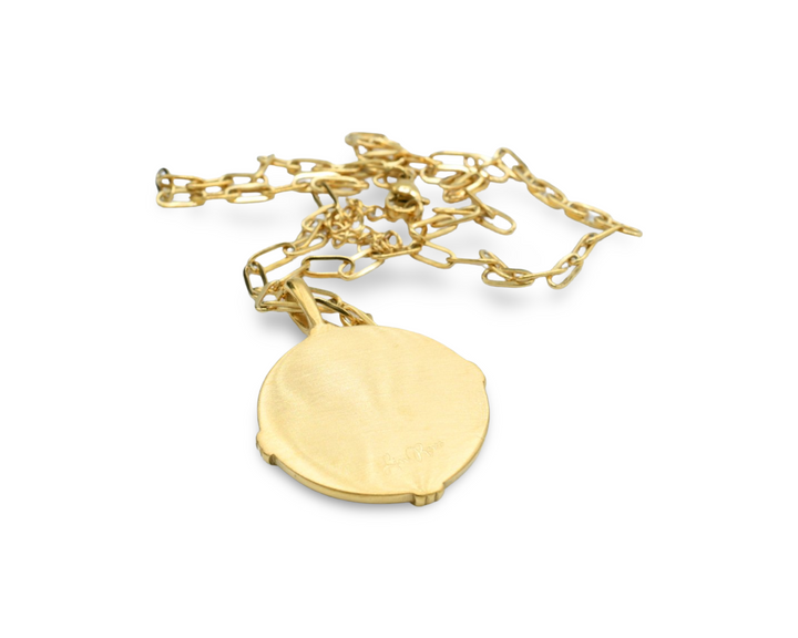 Blue Medallion Necklace