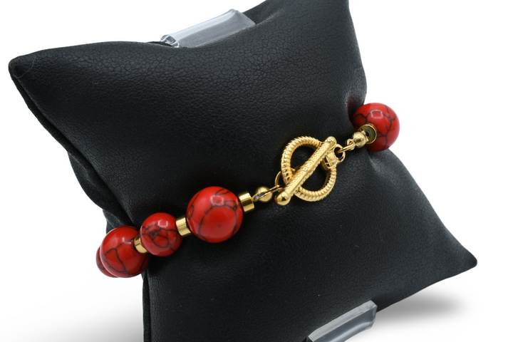 Natural Stone Red Bracelet