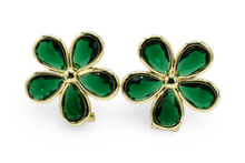 Load image into Gallery viewer, Esmeralda Flower Earrings