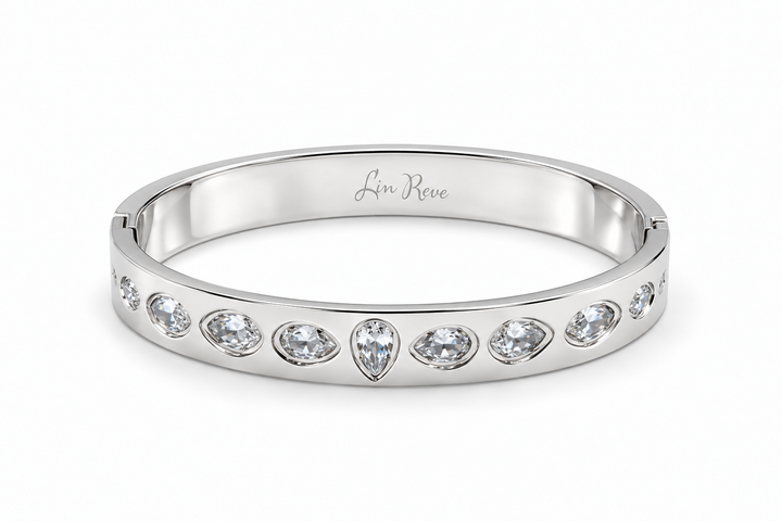 Silver Lagrima Bangle