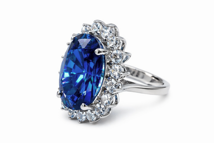 Princess Sapphire Ring / Anillo Plata 925