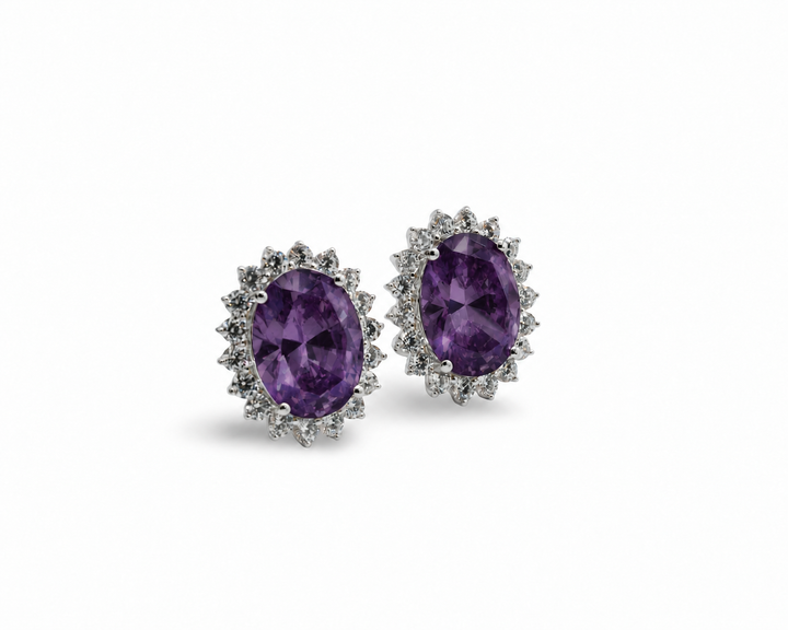 Princess Amethyst Earrings 925
