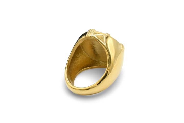 Black Medallion Ring / Anillo