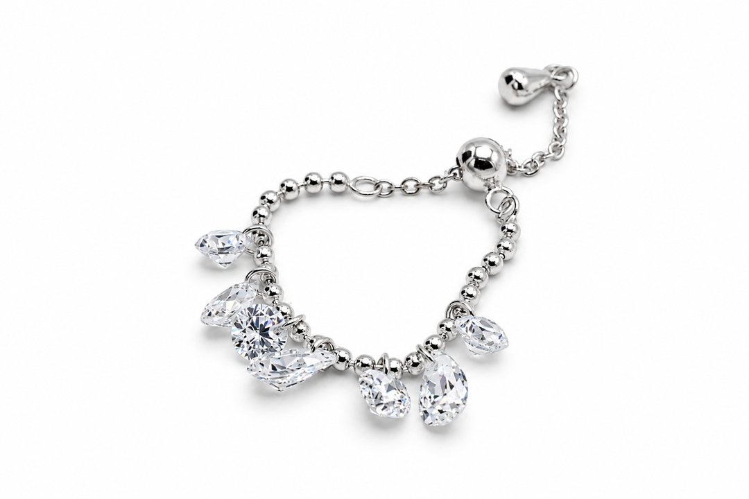 Silver Adjustable Dangling Ring 925