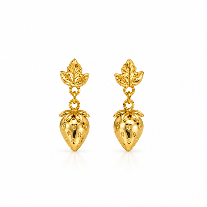 Mini Strawberry Earrings
