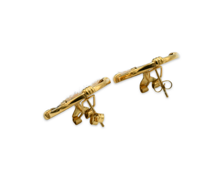 Leopard Medallion Earrings