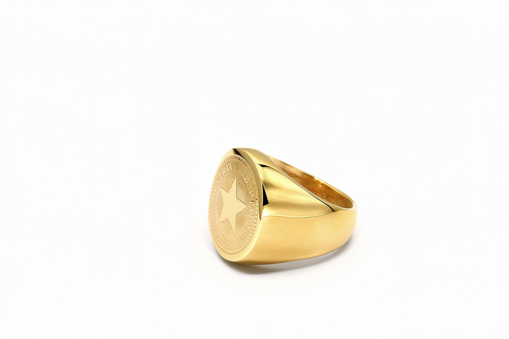 Cuban Coin Ring