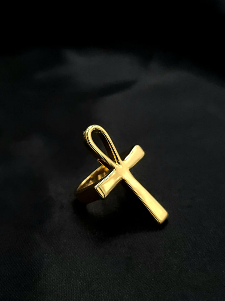 Big Ankh Cross Ring / Anillo