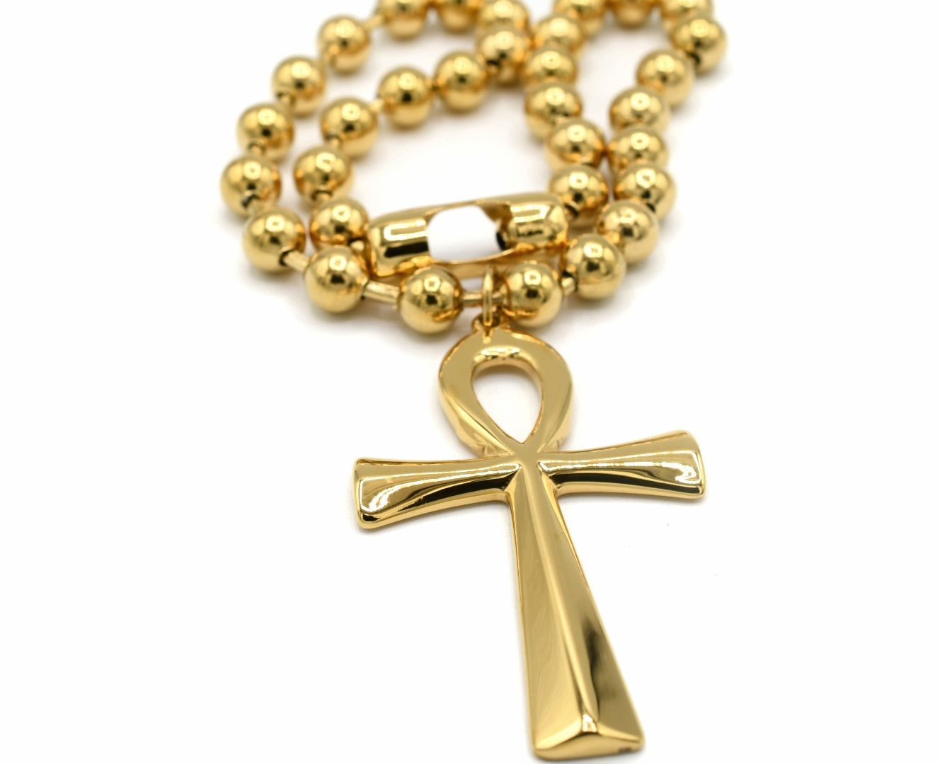Ankh Cross Ball Chain – LinReveStyle