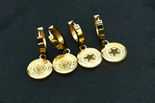 Load image into Gallery viewer, Mini Cuban Coin Earrings