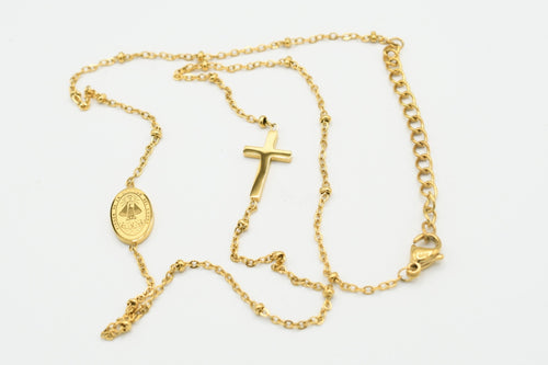 Mini Rosario ( Virgen de la Caridad ) Necklace