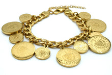 Load image into Gallery viewer, Cuban Coin Drop Bracelet