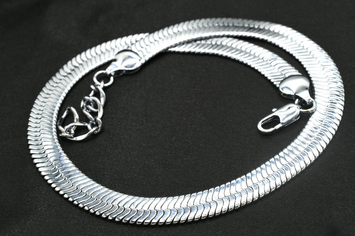 Mega Herringbone Choker ( Plateada )