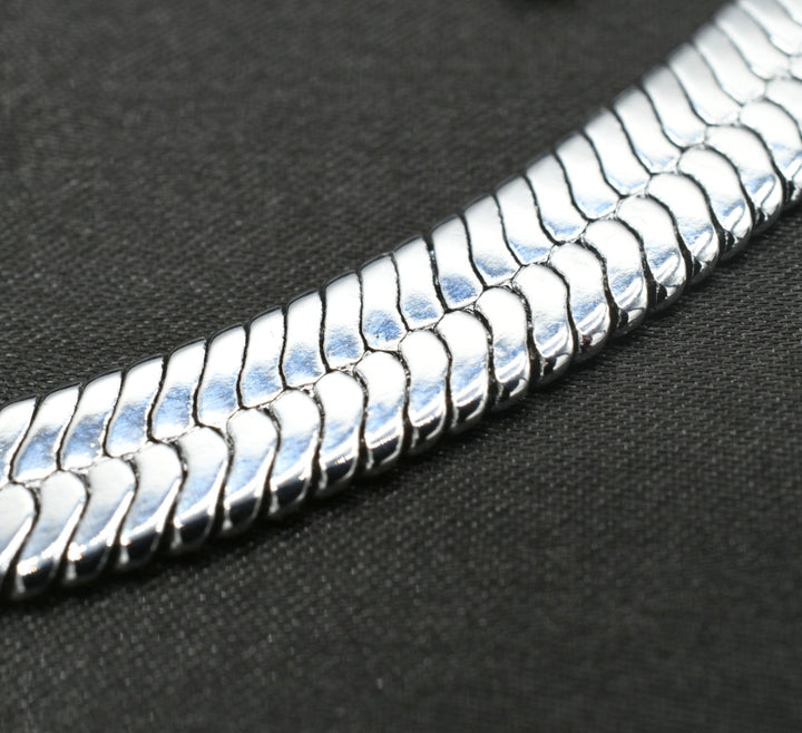 Mega Herringbone Choker ( Plateada )