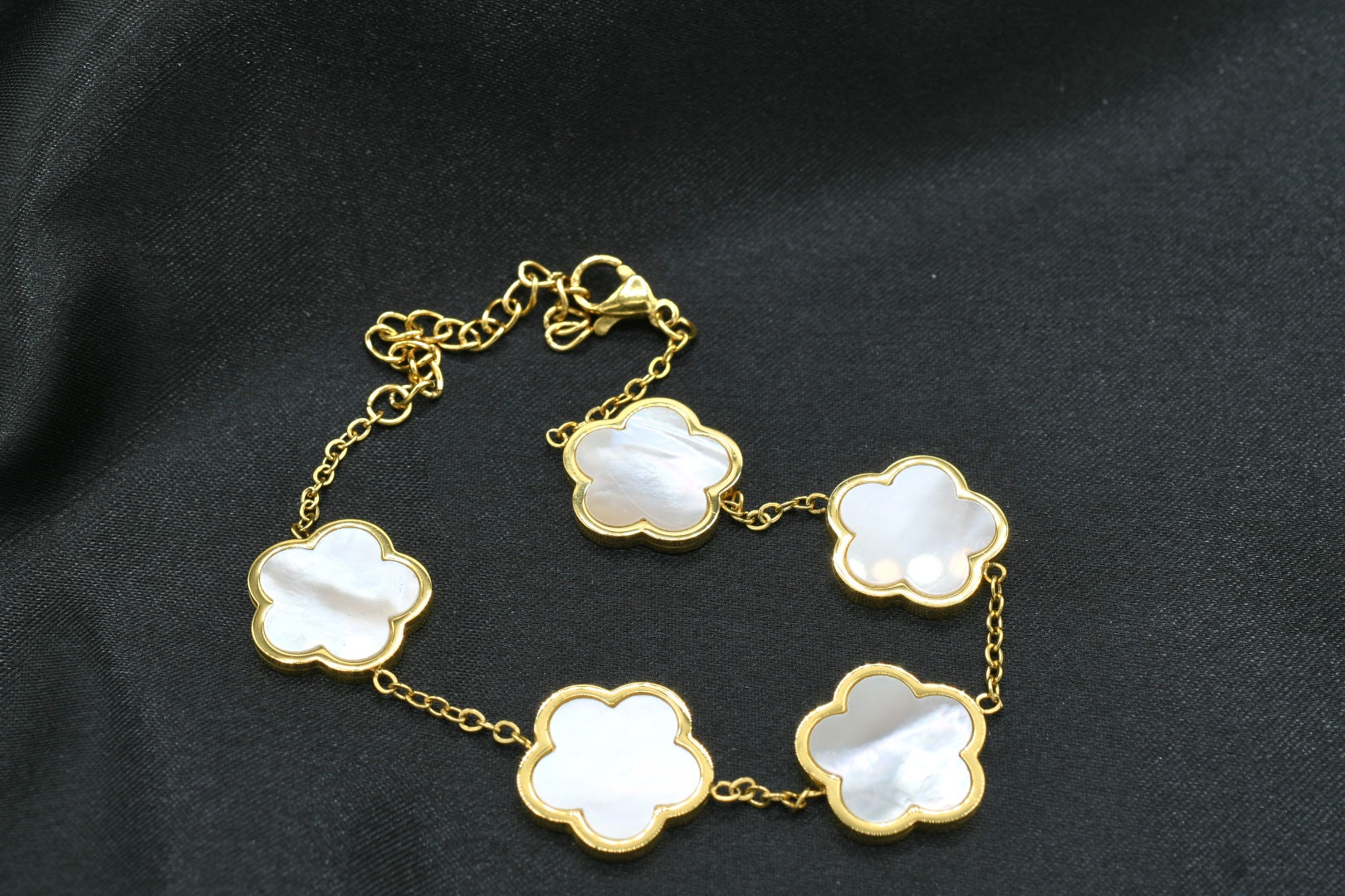 White Flower Bracelet