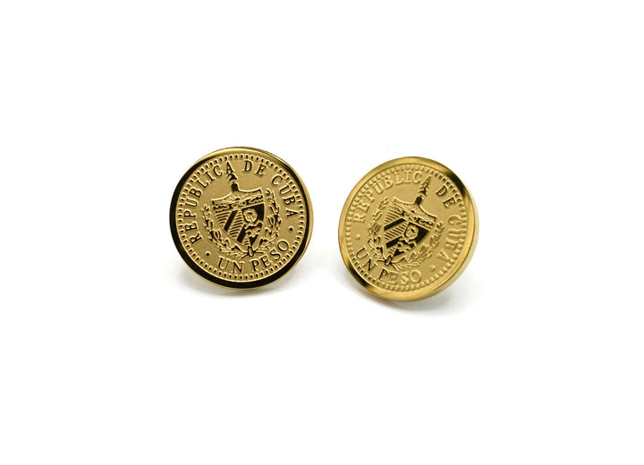 Cuban Coin Earrings