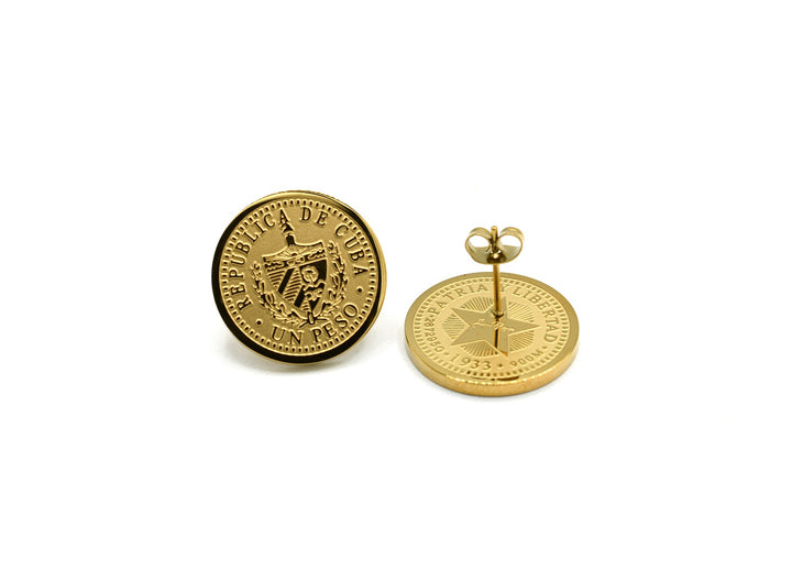 Cuban Coin Earrings