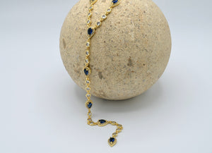 Long Sapphire Necklace