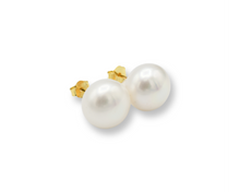 Load image into Gallery viewer, Pearl Stud Earrings (plata)