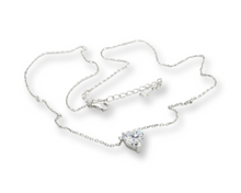 Load image into Gallery viewer, Mini Silver Heart Necklace ( Plata 925 )