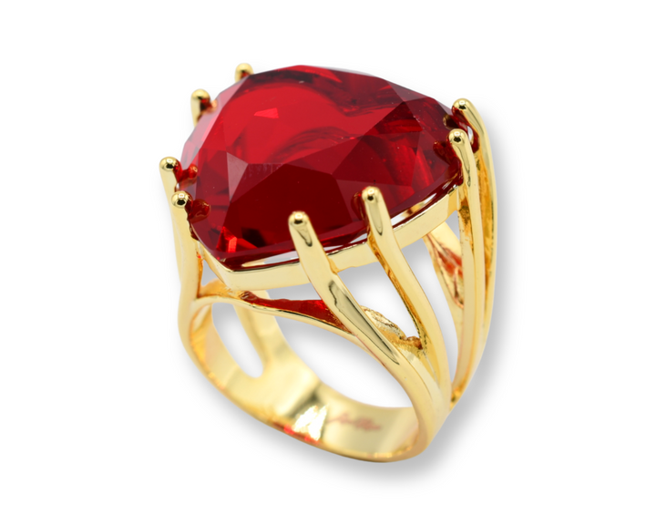 Explicit Red Heart Ring / Anillo