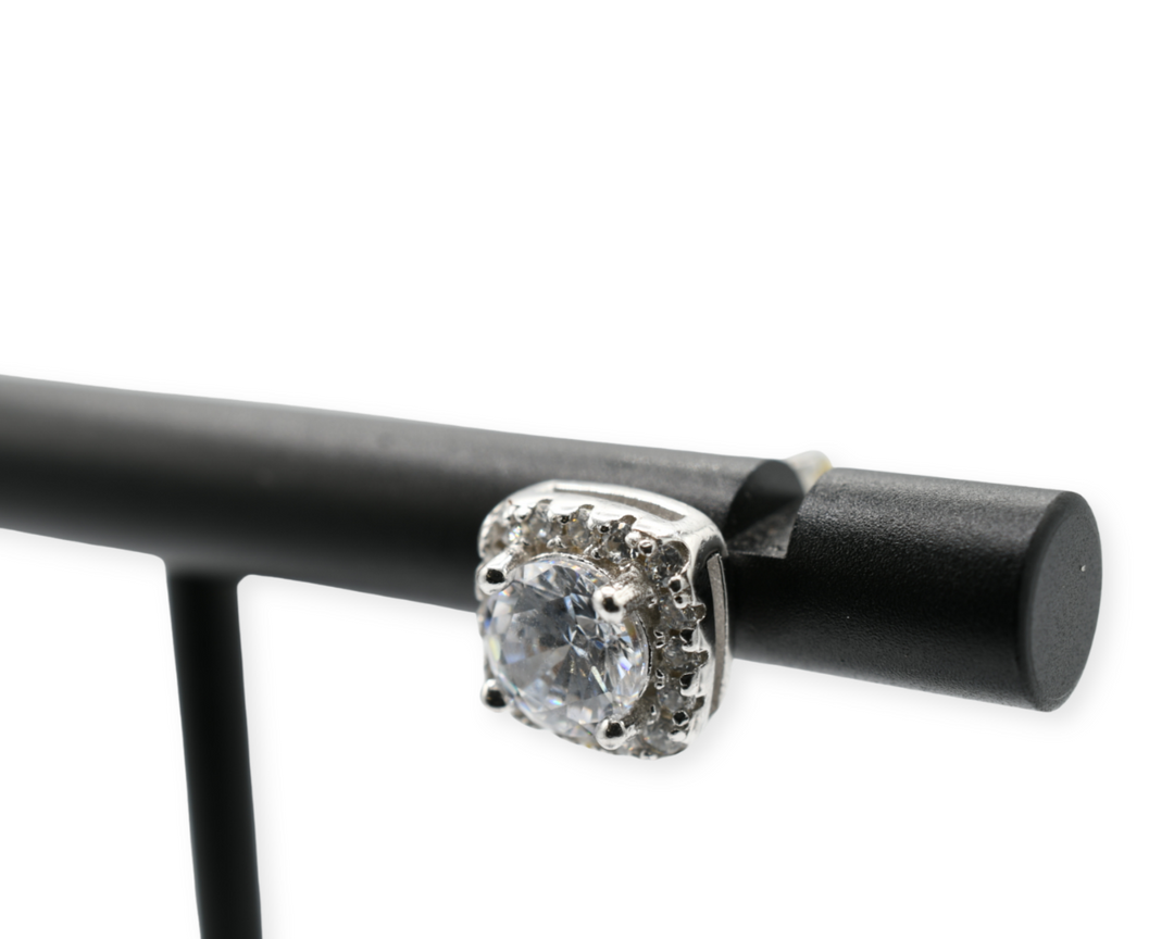 Mini square Earrings ( Plata 925 )