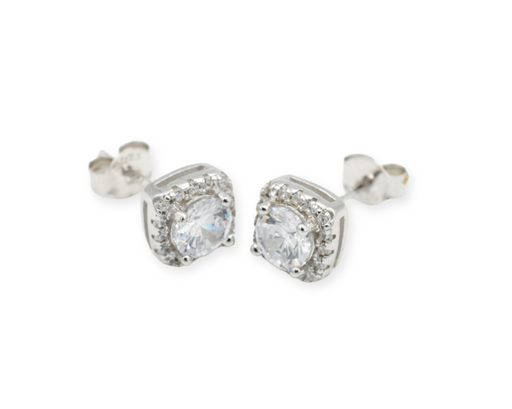 Mini square Earrings ( Plata 925 )