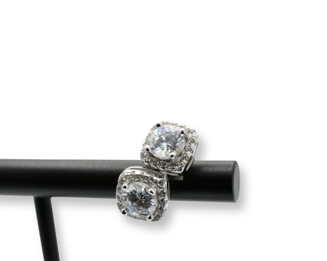 Mini square Earrings ( Plata 925 )